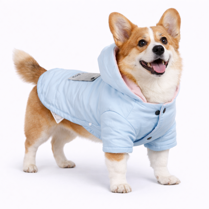 Куртка для собак Pet Style "DaDaGau" Блакитна, розмір 2XL