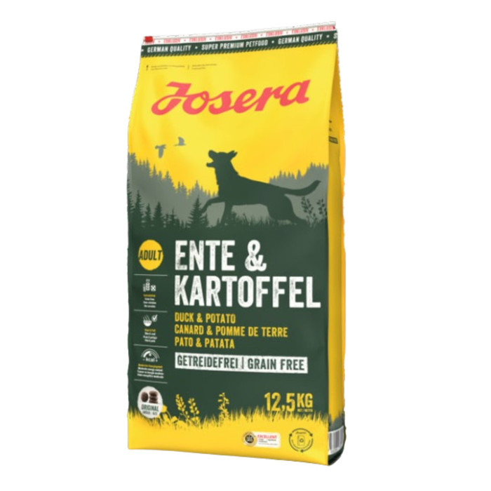 Josera Dog Ente & Kartoffel без злаков для взрослых собак 12,5 кг