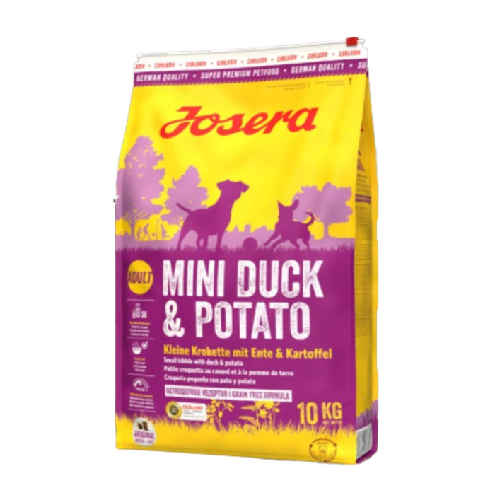 Сухой корм для собак малых пород Josera Mini Duck & Potato с уткой и картофелем 10 кг