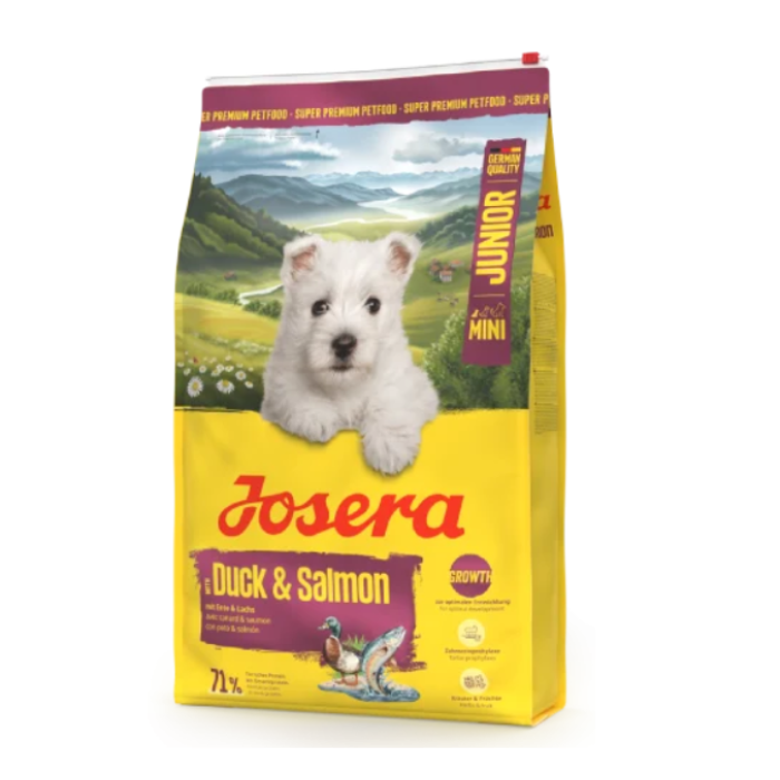 Josera Mini Junior Duck & Salmon для цуценят міні порід з качкою та лососем 10 кг
