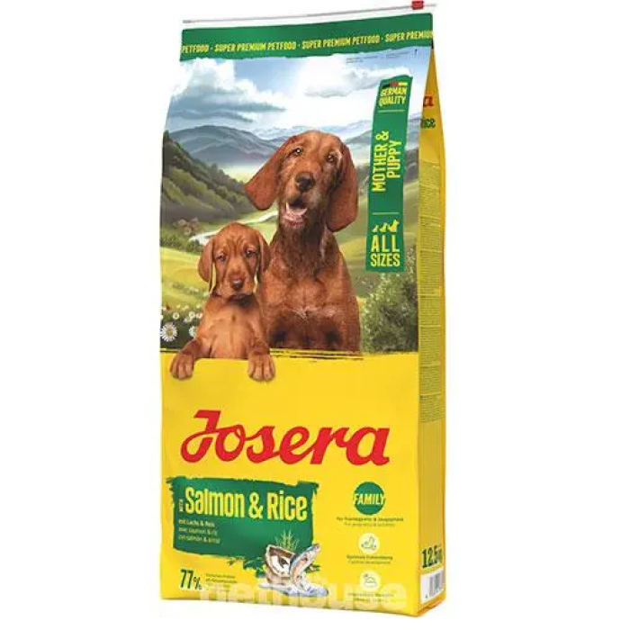 Josera Mother & Puppy Salmon & Rice All Sizes (Family Plus) - корм Йозера для годуючих або вагітних сук та прикорму цуценят 12.5 кг