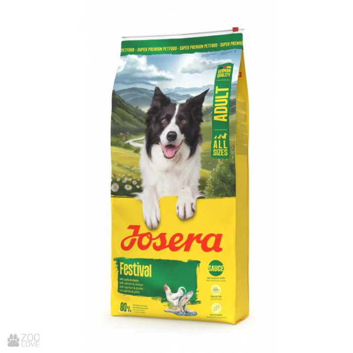 Josera Festival — корм для вибагливих собак з лососем і рисом 12,5 кг.