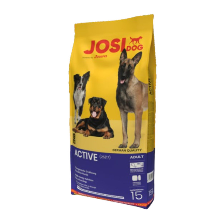 Сухой корм для активных собак Josera JosiDog Active Adult, с мясом домашней птицы, 15 кг