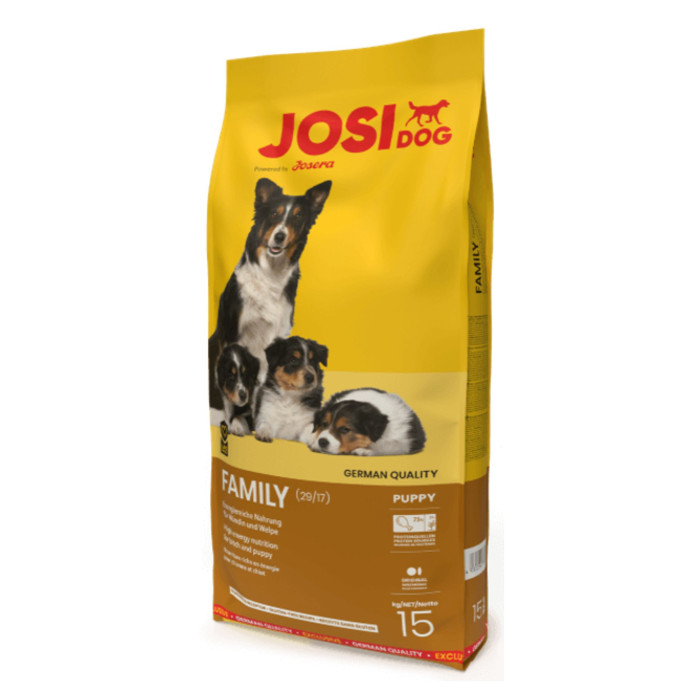 Сухой корм Josera Josidog Family 15 кг для щенков от 2 до 8 месяцев и кормящих собак