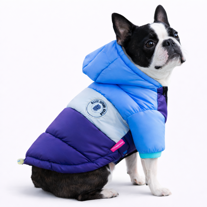 Зимова непромокальна куртка для собак "Club", блакитна, розмір 18