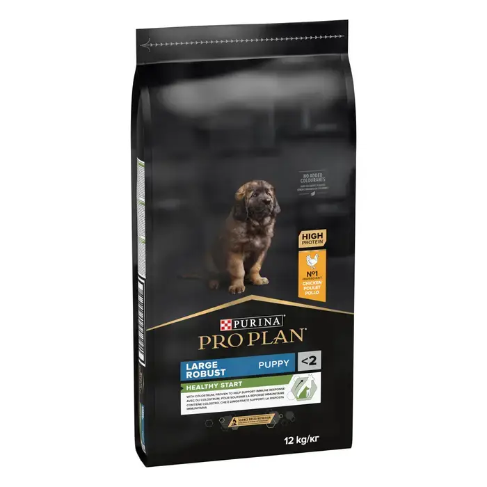 Сухий корм PRO PLAN Large Robust Puppy <2 Sensitive Skin для цуценят великих порід масивної статури, з чутливою шкірою, з лососем, 12 кг