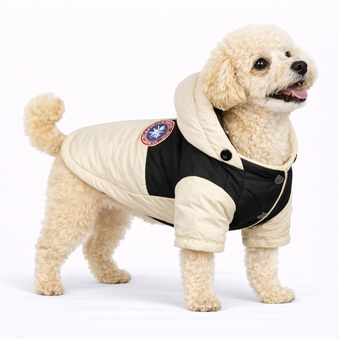 Зимняя водонепроницаемая курточка для собак "DaDaGouPet", белая, размер XL