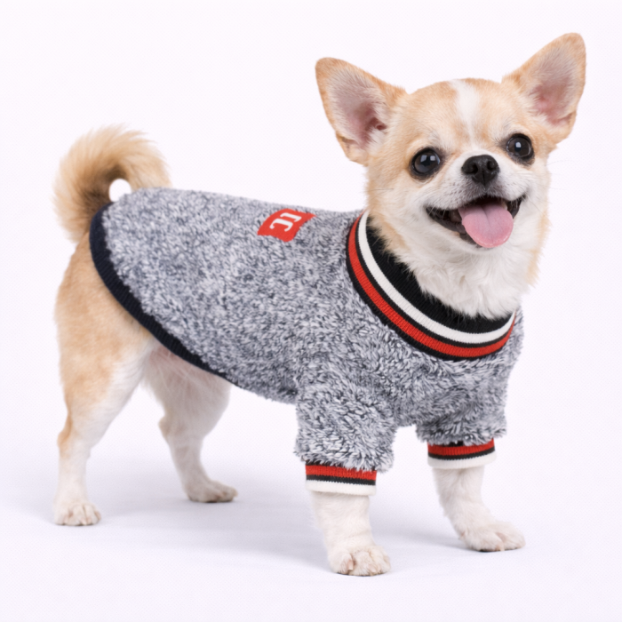 Осеннее-весенний свитер для собак "Classic", синий, размер XS