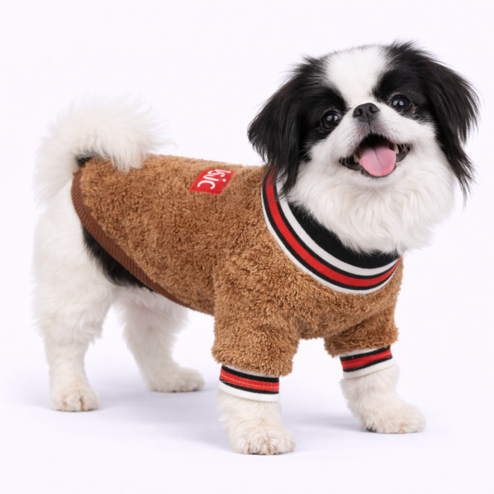 Осеннее-весенний свитер для собак "Classic", коричневый, размер XS