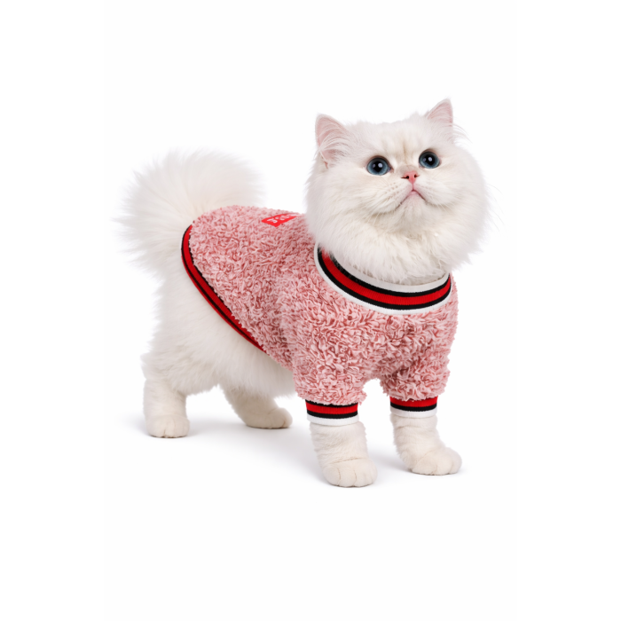 Осеннее-весенний свитер для котов и кошек "Classic", красный, размер XL