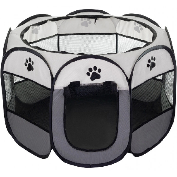 Манеж для котов и кошек Pet Style "Домик" Серый 73х73х43 см