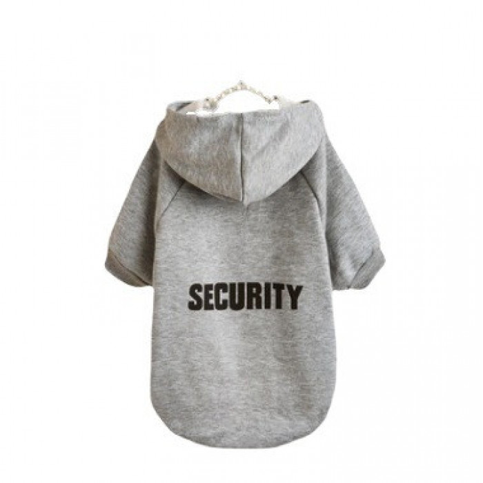 Весняне тонке подовжене худі для собак "Security", сіре, розмір 2XL