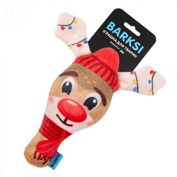 Игрушка для Собак с пищалкой Barksi Олень