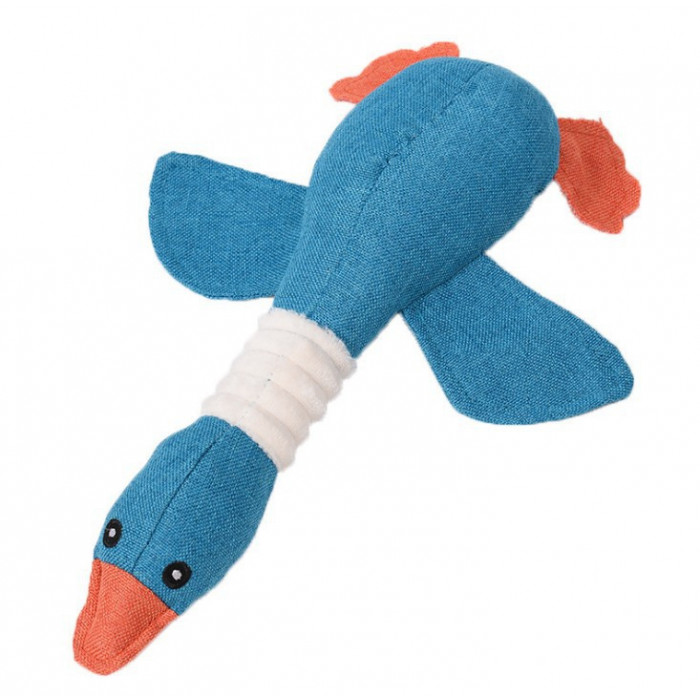 Игрушка для собак жевательная качка PLUSH DUCK DOG TOY 33 см Синяя