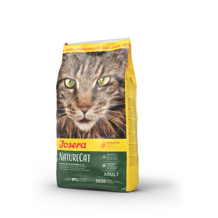 Josera NatureCat Без зерновой корм с домашней птицей и лососем 10 кг