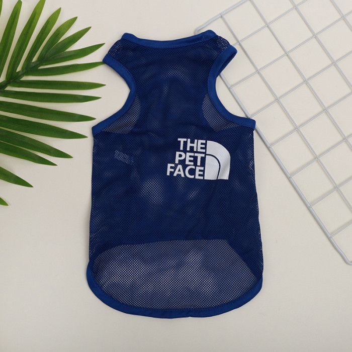 Сітчаста майка для собак "THE pet face", синя, розмір XS