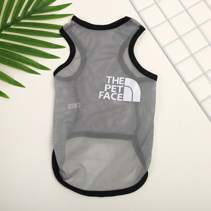 Сітчаста майка для собак "THE pet face", сіра, розмір XL