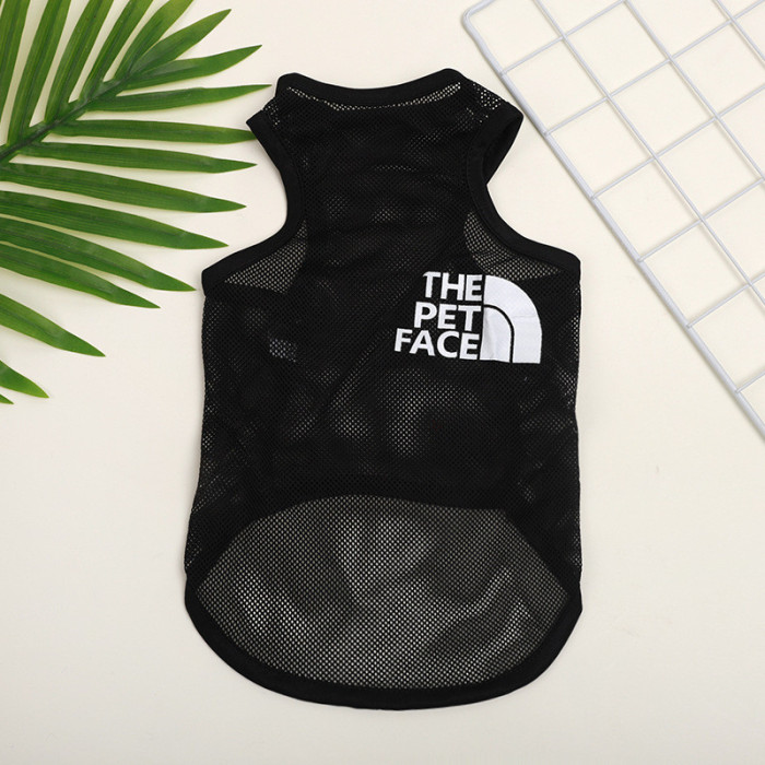 Сітчаста майка для собак "THE pet face", чорна, розмір M