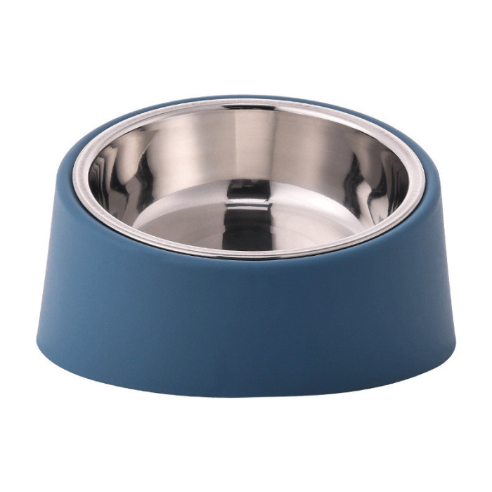 Миска для собак "Pet Style" із захистом, шиї, розмір 15,4*8,5 см синя