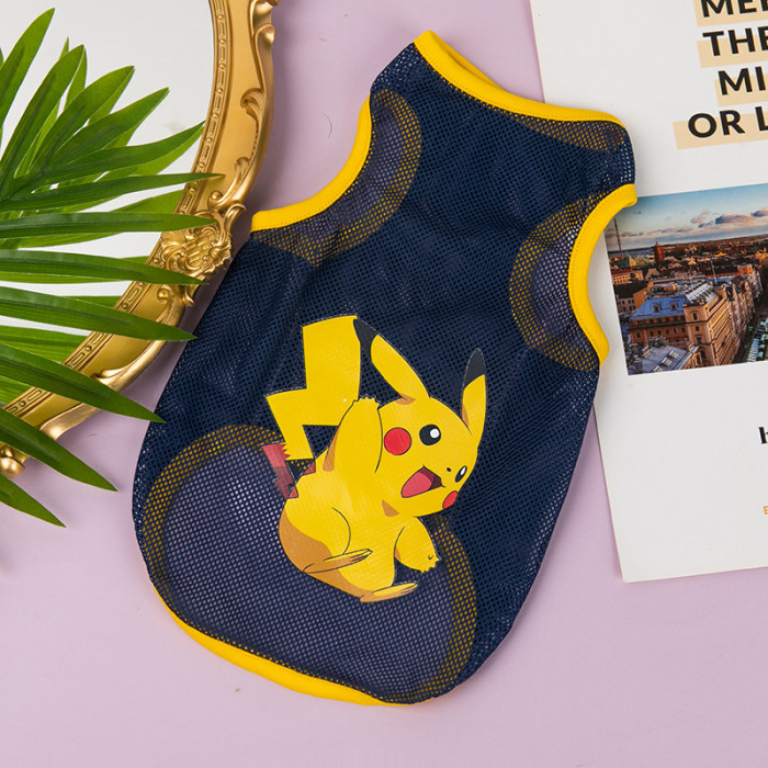 Літня чорна майка для котів Pet Style Pikachu 5XL