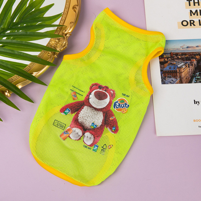 Літній одяг для котів Pet Style Fanta жовтий сітчастий 5XL