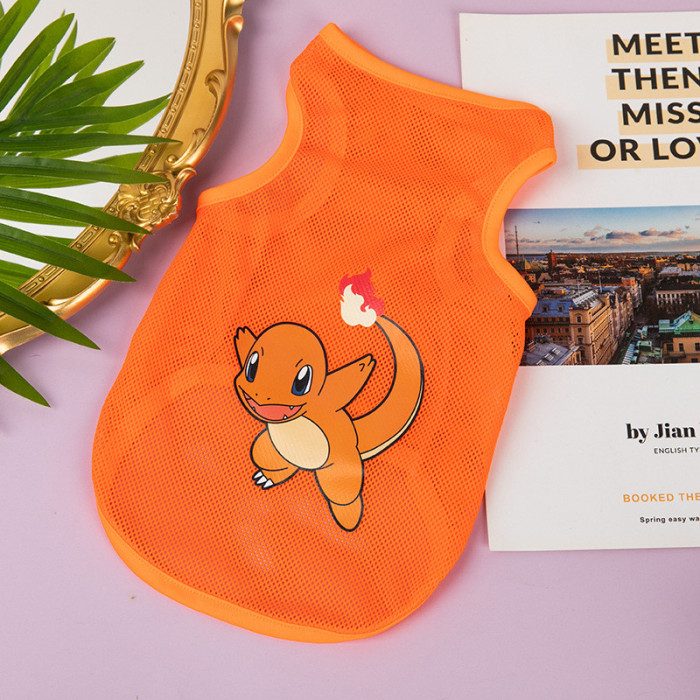 Літній одяг для котів Pet Style Pokemon помаранчевий 5XL