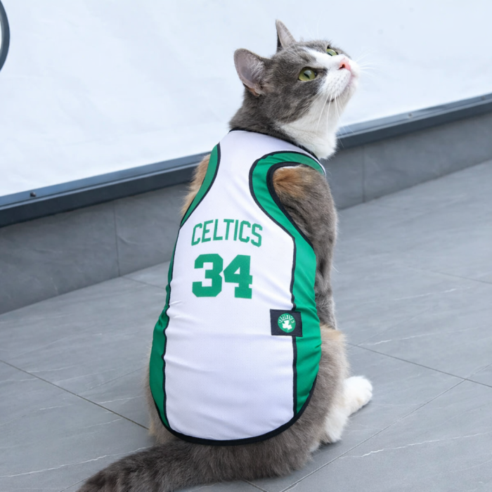 Летняя спортивная майка для котов Celtics 34 зеленая XXL