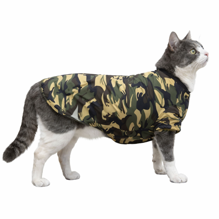 Кофта для великих котів Active хакі мілітарі модель 8XL