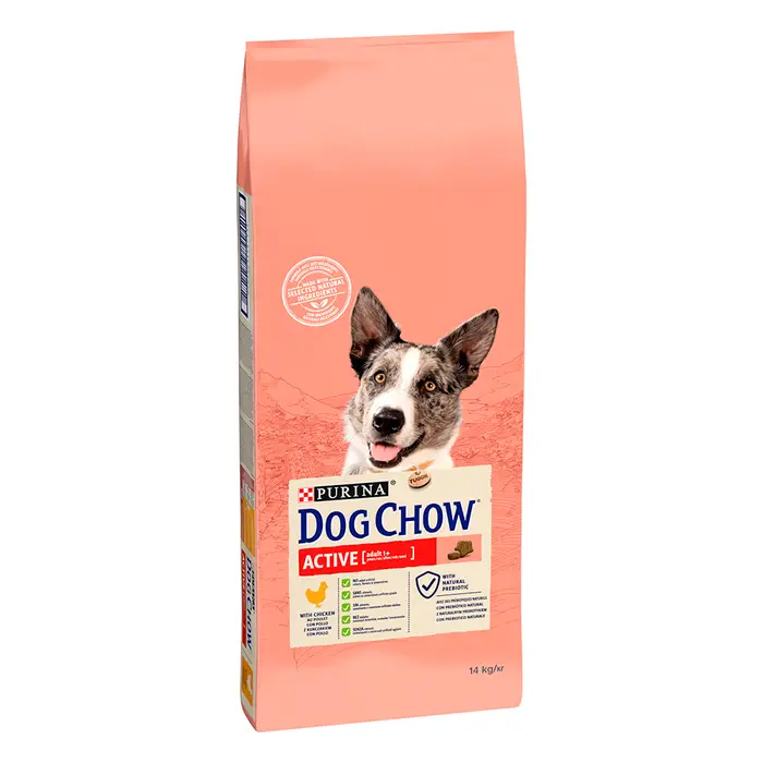 Сухий корм DOG CHOW Active Adult 1+ для дорослих собак з підвищеною активністю, з куркою, 14 кг