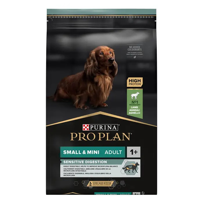 Сухой корм PRO PLAN Small&Mini Adult 1+ Sensitive Digestion для взрослых собак мелких пород, с чувствительным пищеварением, 7 кг