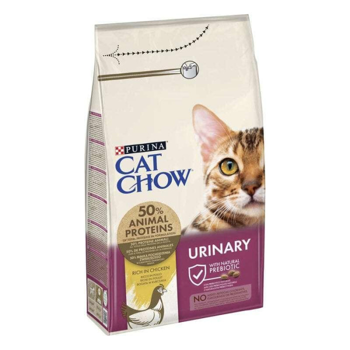 Сухий корм CAT CHOW Urinary для дорослих котів для підтримки здоров'я сечовивідної системи, з куркою, 1.5 кг