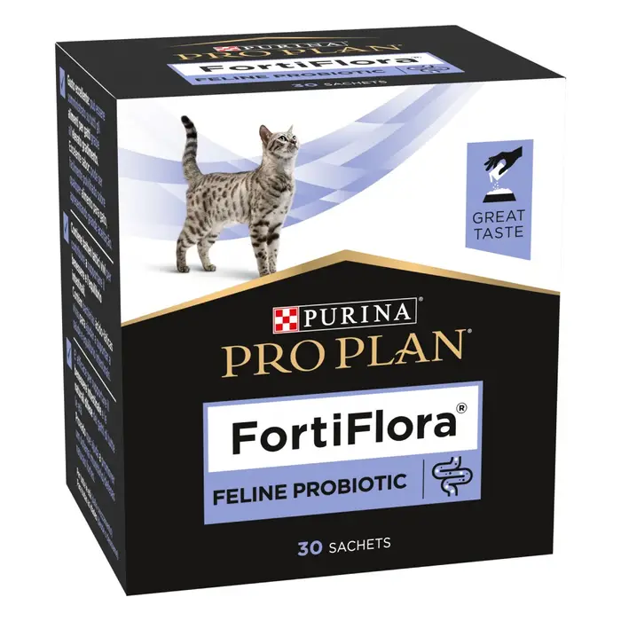 Пробіотик PRO PLAN FortiFlora для дорослих котів та кошенят для підтримання нормальної міклофлори шлунково-кишкового тракту, 30х1 г