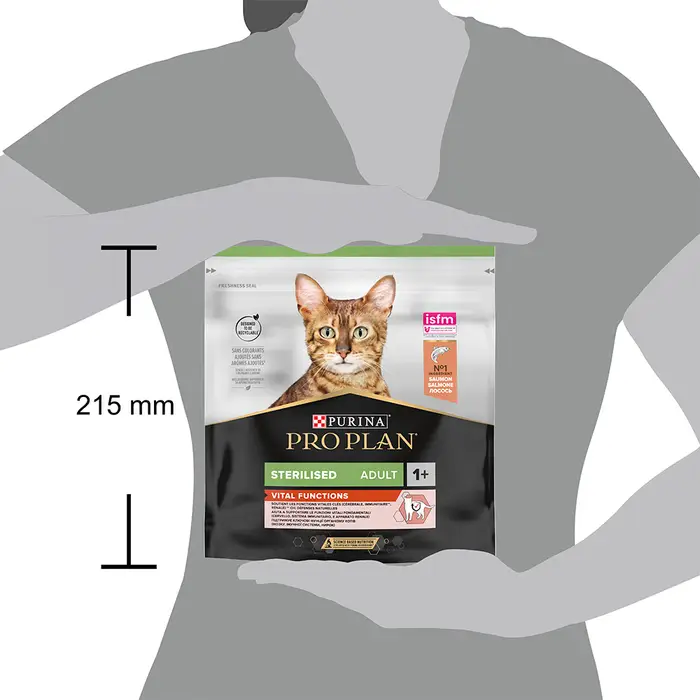 Сухий корм PRO PLAN Sterilised Adult 1+ Vital Functions для дорослих стерилізованих котів, з лососем, 400 г