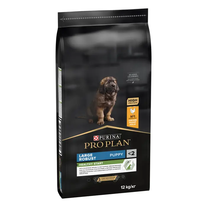 Сухий корм PRO PLAN Large Robust Puppy <2 Healthy Start для цуценят великих порід масивної статури, з куркою, 12 кг