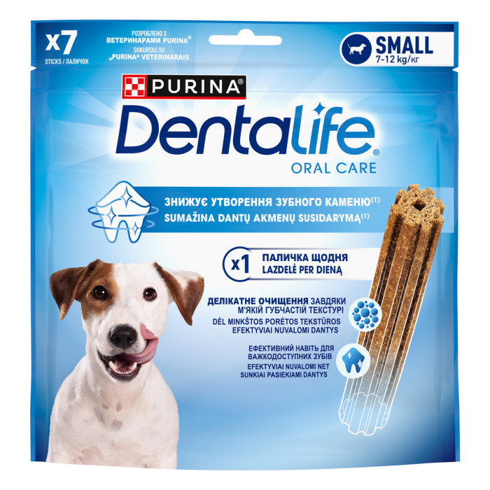Блок (6 шт.) Ласощі DENTALIFE Small для дорослих собак малих порід, для підтримки здоров'я порожнини рота, 115 г