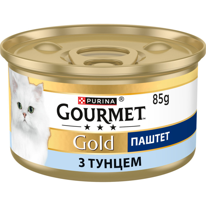 Блок (24 шт.) Вологий корм GOURMET Gold для дорослих котів, паштет, з тунцем, 85 г