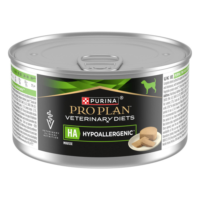 Блок (24 шт). Влажный диетический корм PRO PLAN VETERINARY DIETS HA Hypoallergenic для взрослых собак и щенков для снижения признаков