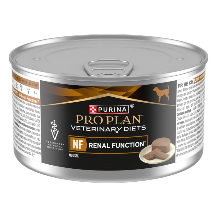 Блок (24 шт). Вологий дієтичний корм PRO PLAN VETERINARY DIETS NF Renal Function для дорослих собак для підтримання функції нирок при хронічній хворобі нирок, мус, 195 г