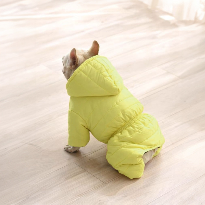 Зимовий комбінезон для котів Pet Style "Hood" Жовтий XL