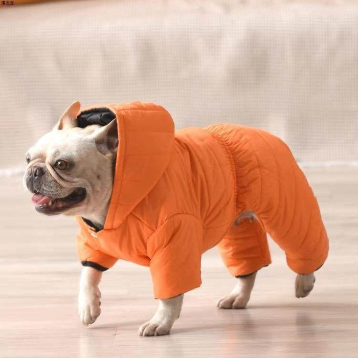 Зимовий комбінезон для котів Pet Style "Hood" Помаранчевий L