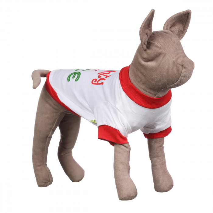 Демісезонний світшот для котів та кішок "Принт", білий, розмір M