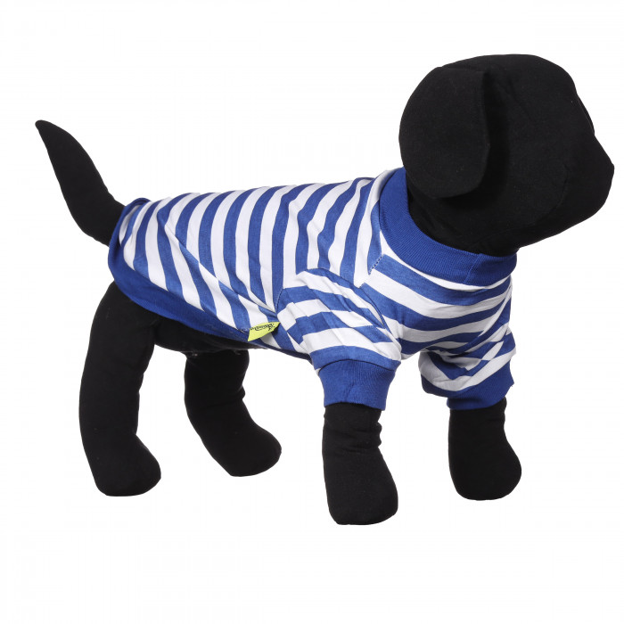 Демисезонный свитшот для собак "Моряк", сине-белый, размер S