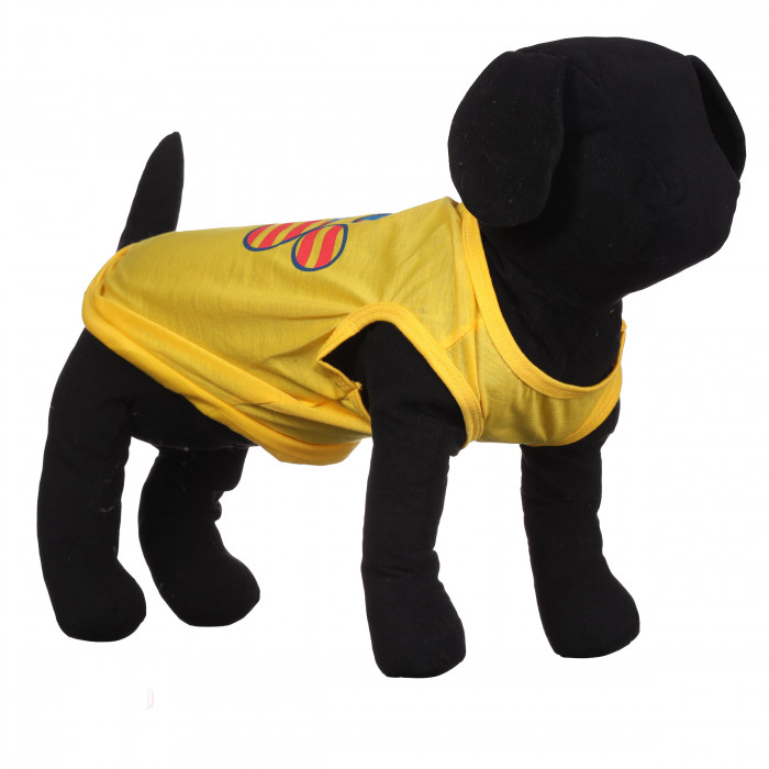Літня майка для собак "Лапа", жовта, розмір M