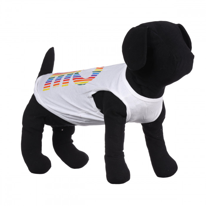 Літня майка для собак "Love", біла, розмір L