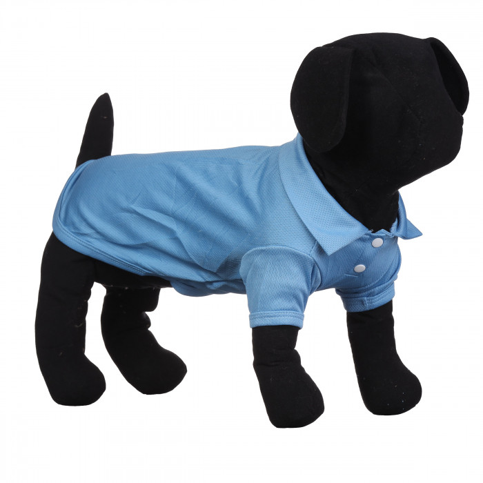 Літня футболка для собак "Поло", синя, розмір XL