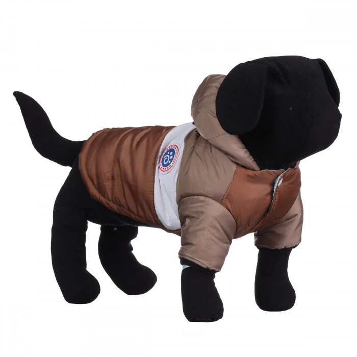 Куртка для собак вітрозахисна вологостійка Pet Style "Tagoon" Коричнева, розмір L