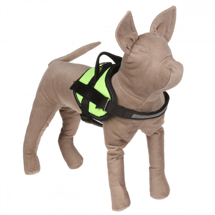 Регульована посилена шлея для котів та кішок Service Dog, зелена, розмір M