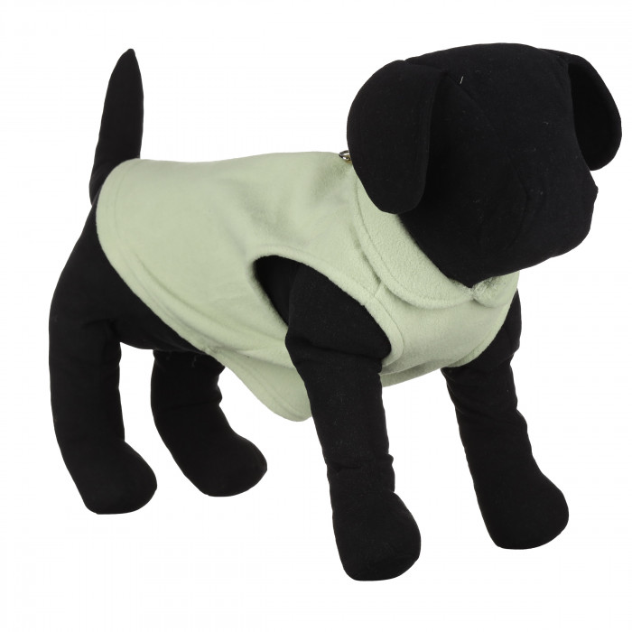 Осеннее-весенний жилет для собак с кольцом "Однотон", белый, размер 2XL