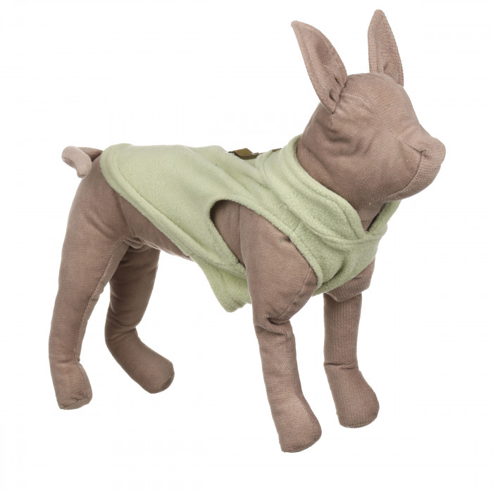 Осеннее-весенний жилет для котов и кошек с кольцом "Однотон", белый, размер S