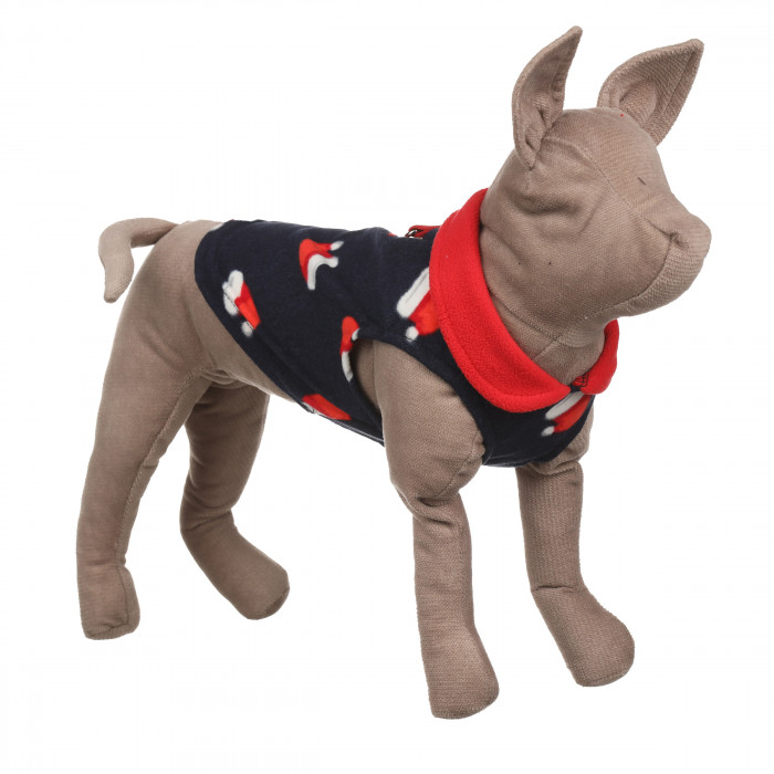 Осінньо-весняний жилет для котів та кішок з кільцем "Малюнок 2", чорний, розмір S